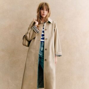 Clyde trench by Sezane Size Fr34 (US 2) in light beige